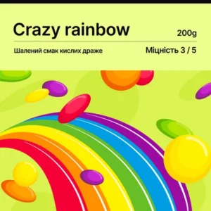 Тютюн для кальяну Loud Medium 200 г Crazy Rainbow (ківі малина скіттлс)