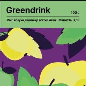 Табак для кальяна Loud Medium 100 г GreenDrink (базилик зеленое яблоко мята матча)