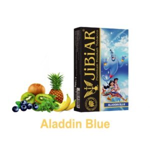 Тютюн для кальяну Jibiar 50 г Aladdin Blue (ківі банан чорниця мята ананас)