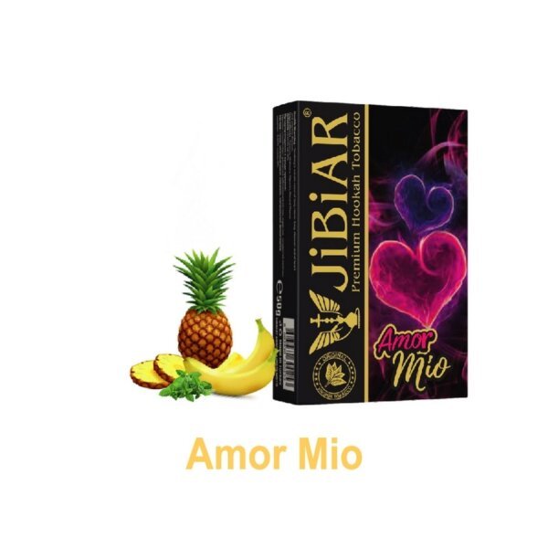 Тютюн для кальяну Jibiar 50 г Amor Mio (ананас банан ментол)