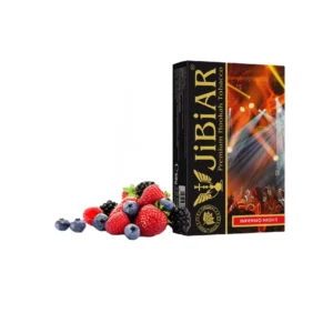 Тютюн для кальяну Jibiar 50 г Inferno Night (чорний виноград чорниця ментол)
