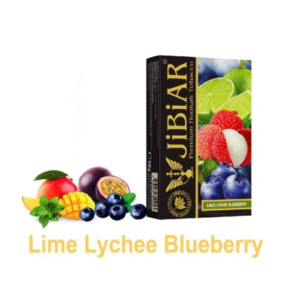 Тютюн для кальяну Jibiar 50 г Lime Lychee Blueberry (лайм личі чорниця)