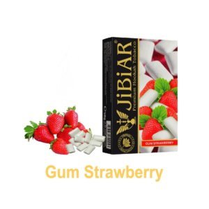 Тютюн для кальяну Jibiar 50 г Gum Strawberry (жуйка орбіт полуниця)