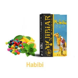 Тютюн для кальяну Jibiar 50 г Habibi (лимон мята солодка жуйка)