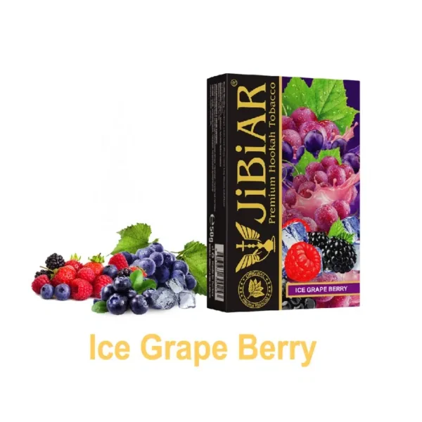 Тютюн для кальяну Jibiar 50 г Ice Grape Berry (лід виноград ожина порічка чорниця малина)