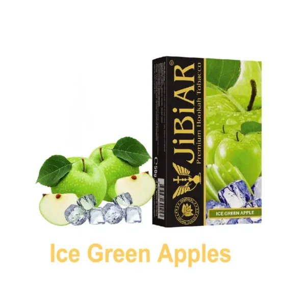 Тютюн для кальяну Jibiar 50 г Ice Green Apple (лід зелене яблуко)