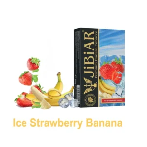 Тютюн для кальяну Jibiar 50 г Ice Strawberry Banana (лід полуниця банан)