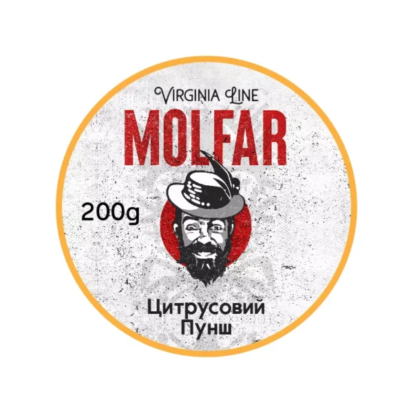 Тютюн для кальяну Molfar Virginia Line 200 г Цитрусовий Пунш (апельсин лайм та лимон)