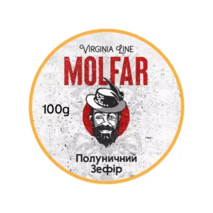 Табак для кальяна Molfar Virginia Line 100 г Клубничный Зефир (зефир и клубника)