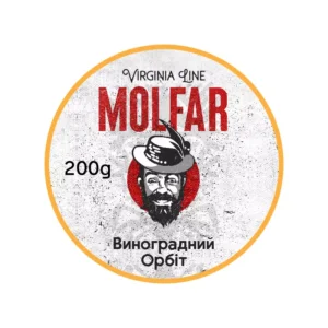 Табак для кальяна Molfar Virginia Line 200 г Виноградный Орбит (виноград жвачка)