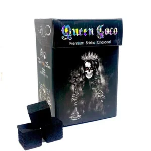 Уголь кокосовый Queen Coco 1 кг 72 кубика (25мм*25мм)