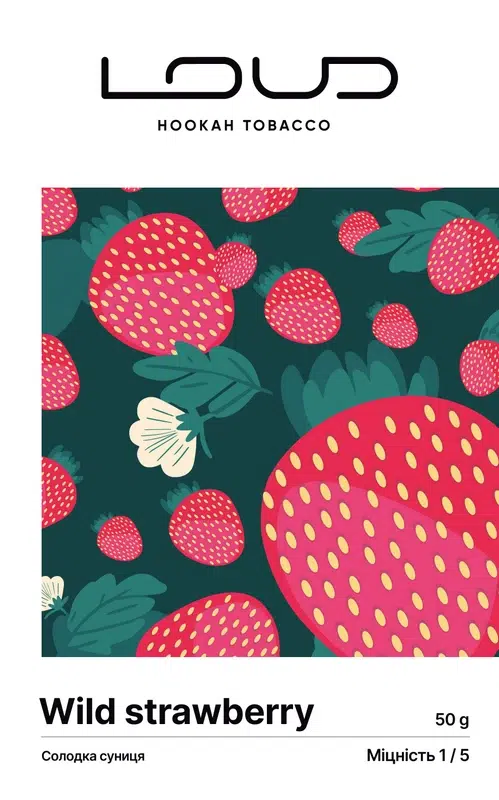 Тютюн для кальяну Loud Light 50 г Wild Strawberry (суниця)