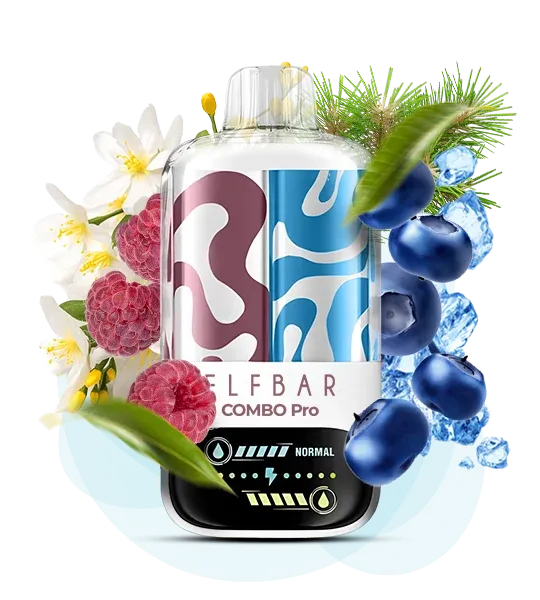 Elf Bar Jasmine Raspberry ore Blueberry Ice Combo 30000 Pro (жасмін та малина або чорниця лід)