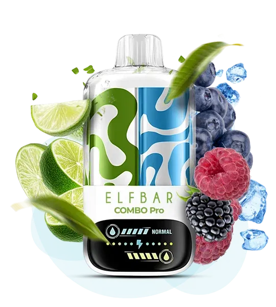 Elf Bar Lime ore Blue Razz Combo 30000 Pro (лайм або малина та чорниця)