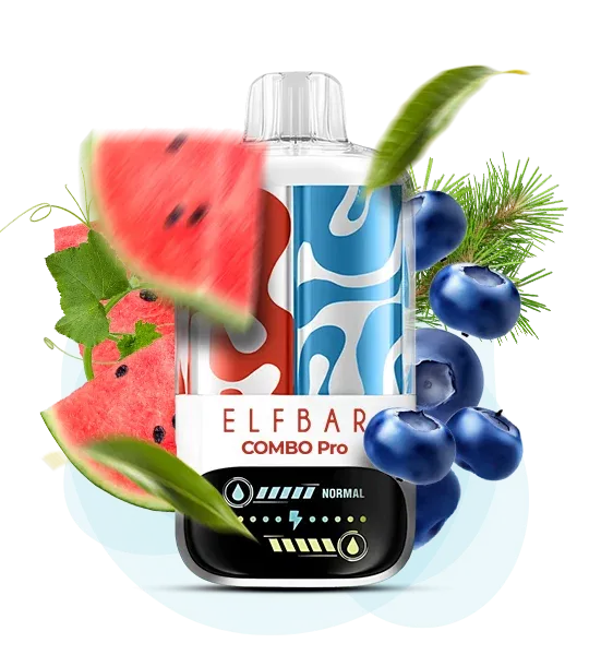 Elf Bar Watermelon Ice ore Blueberry Combo 30000 Pro (кавун лід або чорниця)