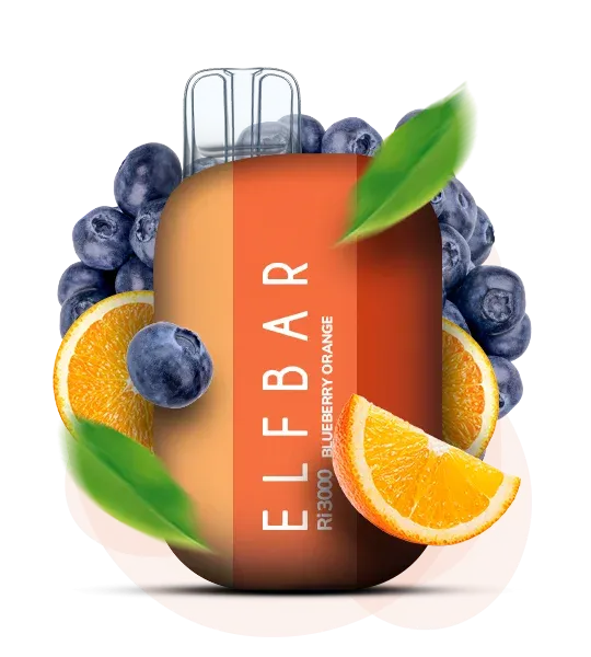 Elf Bar Blueberry Orange RI 3000 (чорниця та апельсин)