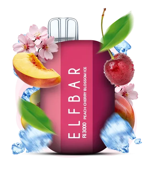 Elf Bar Peach Cherry Blossom Ice RI 3000 (персик вишня лід)