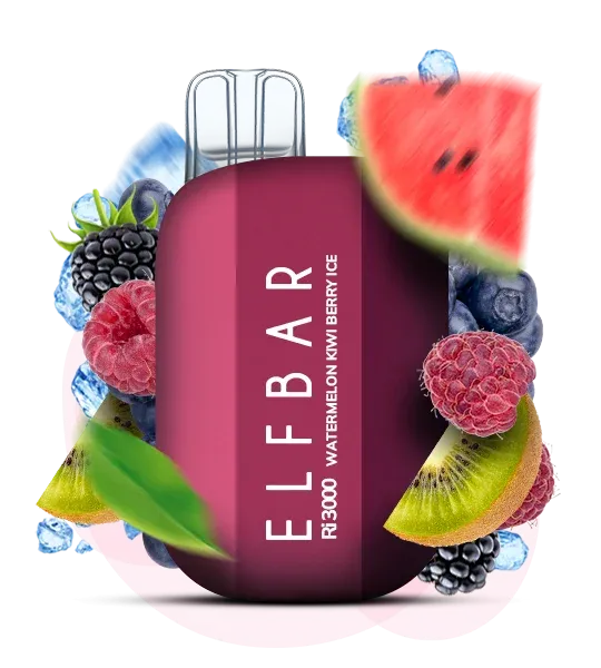 Elf Bar Watermelon Kiwi Berry Ice RI 3000 (кавун ківі чорниця малина ожина)