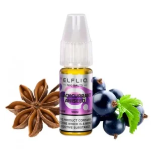 Сольова Рідина ELFLIQ Blackcurrant Anissed 10ml 5% (чорна смородина аніс)