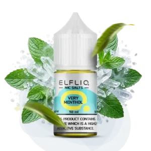 Сольова Рідина ELFLIQ Very Menthol 30ml 5% (лід та м’ята)
